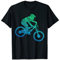 LUSTIGE FAHRRAD & MTB OUTFIT GESCHENKIDEEN Downhill Mountainbike Biker MTB Jungen Kinder T-Shirt, Schwarz, S, Halbarm, Pull-On, Klassische Passform, V-Ausschnitt, Einfarbig, Cotton 50%, Polyester 50%