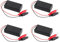 DIYmalls 2 Cell 3V AA Battery Holder Case Storage Box with ON/Off Switch Alligator Clip Wire Cable 130mm (Pack of 4)