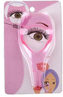 Froiny 3 in 1 Mascara Shield Applicator Guard Wimpernführung Für Make-up Klare Kunststoff Wimpernkarte Für Frau Mädchen Rosa