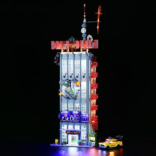 GEAMENT LED Licht-Set Kompatibel mit Lego Super Heroes Daily Bugle - Beleuchtungsset für 76178 Baumodell (Modell-Set Nicht enthalten)