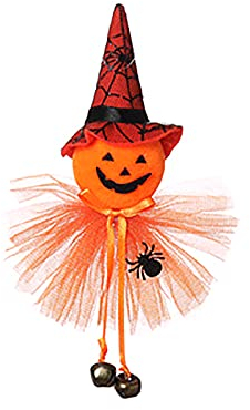 TianWlio Halloween Zwerg Plusch Deko Zwerg Puppe Hut Zwerg Kürbis Karneval mit Hema Thanksgiving-Mantel handgefertigte Plüschdekoration & Halloween Karneval Party Geschenk (D, One Size)