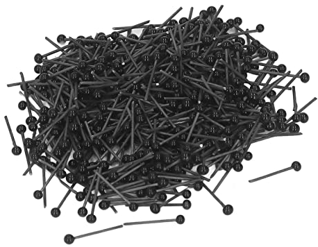 400 Uds. Ojo de cristal de 2mm, Mini ojos negros ojos de fieltro de aguja para osos de fieltro de aguja, manualidades para hacer muñecas