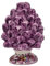 sicilia bedda - Pigna Siciliana con Piede Decorato - Modello Maioliche - Ceramica di Caltagirone (Altezza 12 x 8, Viola)