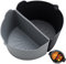 Darbermu Slow Cooker Liner, Silicone Slow Cooker Divider Liners for Crockpot 6-7QT, 2pcs Reusable Slow Cooker Divider, Slow Cooker Accessories for Home Kitchen (Black+Grey), 117