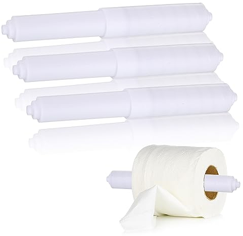 3 Stück Toilettenpapierhalter,Toilettenpapierhalter zum Bohren WC Papierhalter Toilett Papier Halter Roller Toilett Papiertuch Halter Ersatz Kunststoff Frühling Geladen Ersatzrolle aus Kunststoff