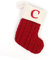 1 Stück Gestrickt Weihnachtsstrumpf Alphabet Socken Weihnachtssocken Deko Weihnachten Strumpf Weihnachtssocke Kamin Nikolausstiefel Nikolausstrumpf für Weihnachtsdekoration Weihnachtsbaumschmuck,C
