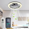 50W Ventilador de Techo con Luz Silencioso Regulable 3 Colores 6 Velocidades Moderno Ventiladores de Techo LED Ventilador Techo Sin Aspas Lampara Ventilador Techo con Luz LED Dormitorio