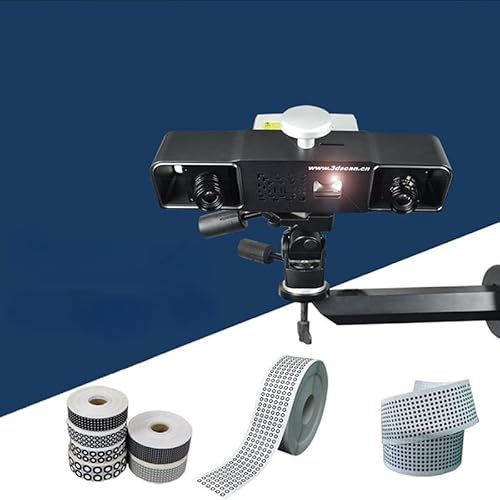 AUBEST 3D-Scanmarker 3D-Scan-Markierungspunkt Fotografischer 3D-Scanner-Markierungspunkt Lesemaschine Zielpunkt 100 m(Size:Type 3)