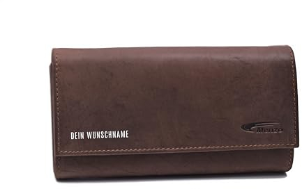 Menzo Kellnerbörse aus echten Leder, Kellnergeldtasche, Kellnerbeutel, Kellnertasche (Marrone/personalisiert)