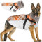 Woiil Hundemantel Winter, Hundemantel Wasserdicht für Grosse Hunde mit verstellbares Hundegeschirr, Warm Hundejacke aus Fleece, Reflektierende Streifen,Geeignet für Labrador (XL,Weiß)