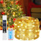 Diealles Shine Luces LED a Pilas, 20M 200LED Guirnalda Luces Interior, Blanco Cálido Luces Arbol Navidad para Decoracion