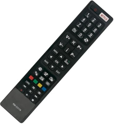VINABTY RM-C3179 Mando a Distancia sustituido fit para JVC LED Smart TV Control Remoto RMC3179 LT-43VU83A LT-49VF53A LT-32VH53A LT-40C750 LT-40C755 LT-49VU83A LT-48VU83A LT-55VU83A