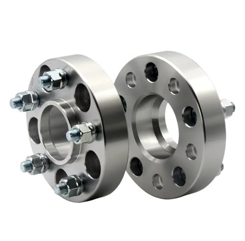WSBOJXTH Kompatibel Mit VW Für Golf 4/6/7/ für Beetle 2012, 2-teilig (1 Paar), Spurverbreiterung, Adapter PCD 5x100 CB 57,1 Mm, 5 Ösen Spurverbreiterung(2PC Silver 45mm)