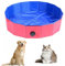 Piscine pour Chien 60x20cm, Baignoire Chien Pliable, Piscine pour Grands Chiens et Petits Chiens, Piscine Pliable Anti-Glissant, Baignoire Portable Bassin avec Vidange pour Animaux de Compagnie