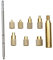 Goufride Heat Insert Nut Iron Tip T12 Soldering Iron Tip Insert Internal Thread Tip M2-M8 Brass Hot Nut Insertion Kit