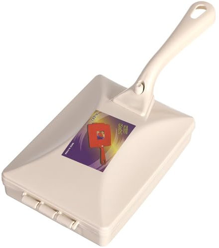 Spazzatrice per briciole 4x10 Spazzola per briciole portatile con 2 spazzole a rullo e contenitore interno Raccogli briciole ergonomico in PP per la pulizia di tavolo, letto, divano, tappeto, spazzat