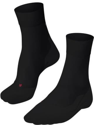 FALKE Men's RU 4 Compression Running Socks Light Padding With Support Anti-Blister Vegan For Sports Marathon Jogging Quick-Drying Breathable Cotton Functional Yarn 1 pair