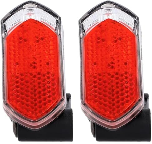 Fischer Fahrrad Dynamo LED-Rücklicht für Schutzblech und Strebenbefestigung, mit integriertem Reflektor, Spritzwasserschutz nach IP44, StVZO-zugelassen