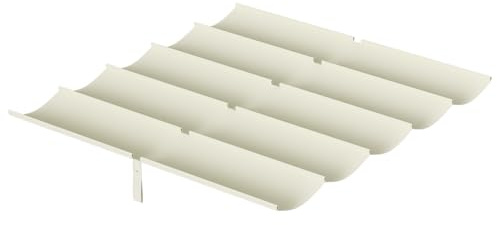 Monucep Ersatzdach für 3 x 4 m Pergola,wasserabweisend einziehbar Welle Überdachung,UV-Schutz 50+, NUR Schattenabdeckung 258 x 335 cm,Wetterfest,Sonnenschutz für Terrasse,pergola,Garten,Cremeweiß
