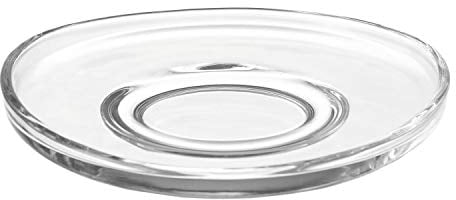 Leonardo Loop Untersetzer, 6-er Set, Durchmesser 14 cm, spülmaschinengeeignet, Klarglas, 058205