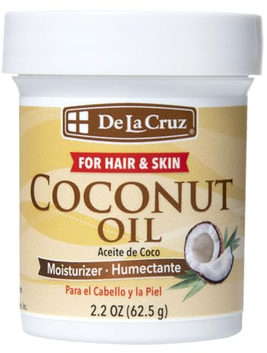De La Cruz Expeller Pressed Coconut Oil for Skin & Hair, 2.2 FL OZ