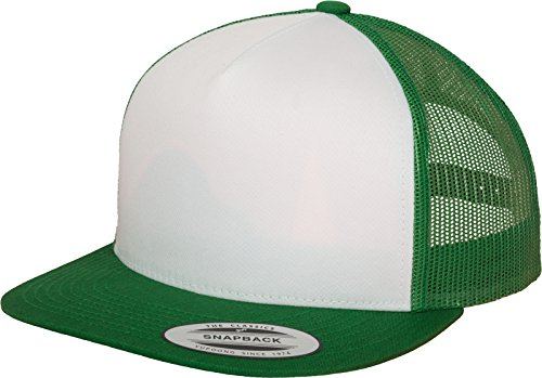 Flexfit Classic Trucker Cappello da Camionista, Unisex Adulto, Multicolore (kelly/wht/kelly), Taglia unica