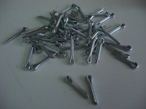 Splinte, Metallsplinte, Splitpennen, 3,2 x 40 mm, Stahl verzinkt, DIN 94, 50 Stück, 4403300