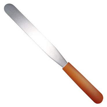 8 Inch Stainless Steel Spatula (200 mm) Brown Handle by Chabrias LTD