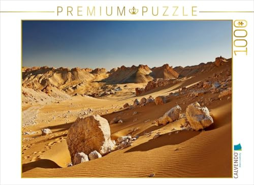 CALVENDO Puzzle Wuestenlandschaft an der Alten Karawanenstrasse nahe der Oase Dachla, Libysche Wueste, Aegypten, Afrika 1000 Teile Puzzle quer | Lege-Größe cm Foto-Puzzle für glückliche Stunden