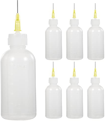 ULTNICE 6pcs Applicator Bottles Precision Needle Tip Glue Dropper Squeeze Bottle