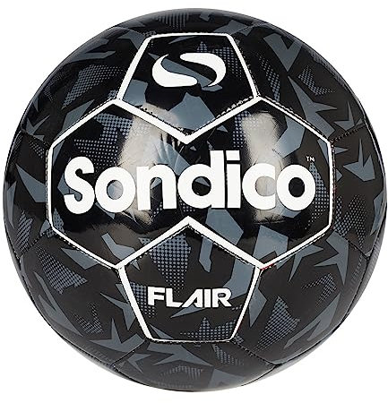 Sondico Unisex Flair Football White/Black Size 5