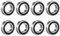 sourcing map 8 Stück Rillenkugellager 6903-2RS doppelt Dichtungen 17 x 30 x 7mm Kugellager Kohlenstoffstahl