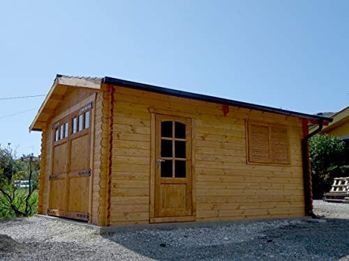 DEKALUX Garage in legno 4x5 - Spessore 44mm