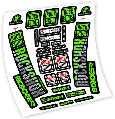 Rock Shox Boxxer Aufkleber aus Vinyl Aufkleber Haarnadel (Apple Green)