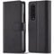 Verco Coque pour Samsung Galaxy Z Fold 3, Housse Portefeuille pour Samsung Z Fold 3 5G Etui en Cuir Synthétique Fonction Stand Case, Noir