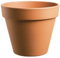 SMPLY. | Macetero Decorativo Redondo para Plantas | 13 x 11,5 cm | Válido para Exteriores e Interiores | Ideal para Terrazas y Jardines | Terracota