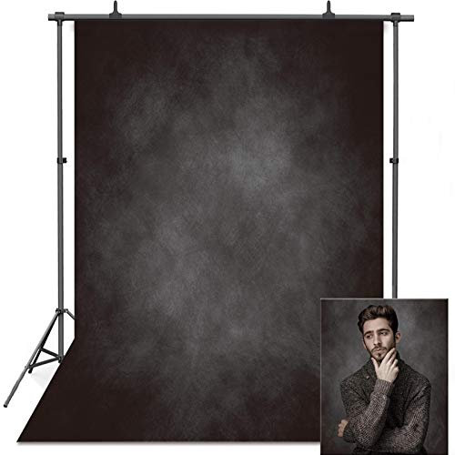 VEOEOV 1.5X2.1m Photo Backdrop Abstract Black Grey Photography Backdrop for Studio Props