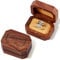 Yaomiao Holz Ehering Box für 2 Ringe Mr und Mrs Vintage Gravur Ringschachtel mit Magnete Retro Verlobungsring Halter Ringschatulle Geschenk für Heiratsantrag Hochzeit Jahrestag Zubehör
