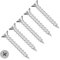 TERF® Lot de 50 vis de fenêtre en PVC 4,3 mm x 38 mm à tête fraisée plate en acier inoxydable A2 (304) - Vis autotaraudeuses pour fenêtre et porte en PVC - 4,3 mm x 38 mm