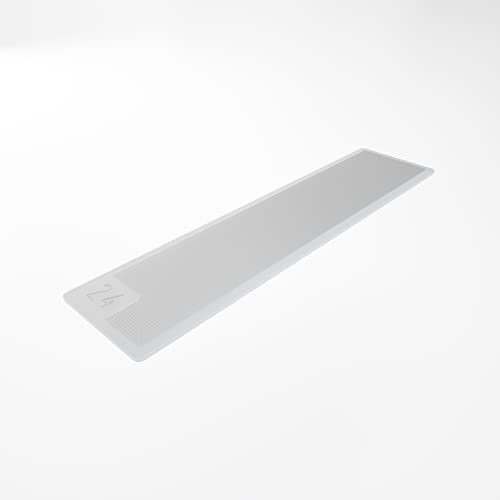 BAUHELD® Universal Verglasungsklötze 20x100 x 1mm [500 Stück] - Weiße Fenster-Abstandshalter Keile aus Kunststoff - Als Unterlegplatten, Kunststoffplatte, Unterleger, Ausgleichsplättchen geeignet