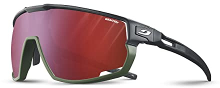 Julbo Herren Rush Sunglasses, Schwarz/Khaki, Einheitsgröße