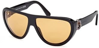 Moncler Anodize Sonnenbrille ML0246 01E, Schwarz, 62 mm, Schwarz, 62/13/130, Schwarz, 62/13/130