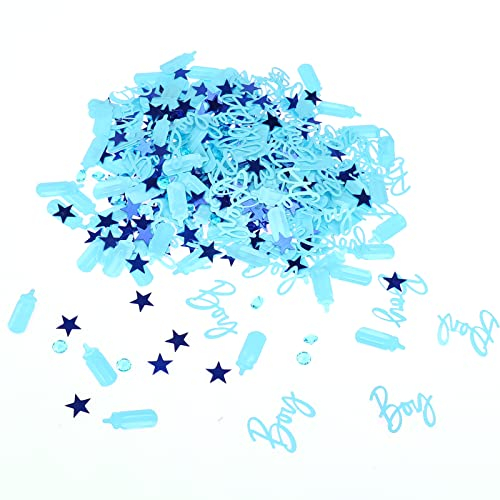 Its a Boy Konfetti Blau Babyparty Deko Junge GoldRock Confetti Gender Reveal Party Deko, Streudeko Baby Shower Deko Boy, Gender Reveal Konfetti, Tischdeko Baby Party Dekoration, Konfetti Taufe Junge