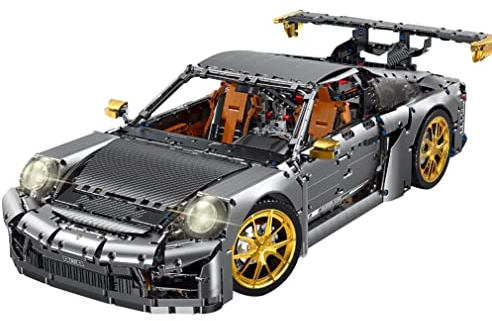 Technik Auto für Porschor GT2 RS, 1:6 Groß Auto Modellbausatz, 5588 Teile Klemmbausteine Auto Bausteine MOC Bausatz, Kompatibel mit Porschor Technik Auto