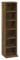 vidaXL CD Storage Shelf, Cube Bookshelf with 6 Open Compartments, Display Shelf for Living Room Bedroom Office, Smoked Oak Engineered Wood