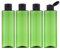 Toureal 250ML Flacon avec Flip Cap Vide (4 Pièces), Rechargeable Bouteille de Voyage pour Cosmétique avec Entonnoir (Vert)