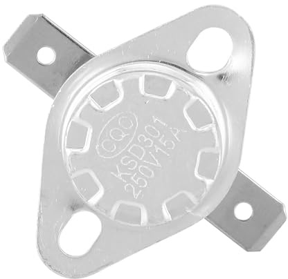 5 Stück KSD301 250 V 15 A Thermostat Thermoschalter Normal Geschlossen Temperaturschalter (125°C)