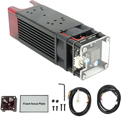 450 Nm 20 W Lasermodul-Kit, Optische Ausgangsleistung, Laserschneidmodul, Smart Drive, Schneidgravurmodul Für CNC-Werkzeugmaschinen, 12 V, 3 A