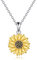 VONALA Sonnenblume Halskette Damen 925 Sterling Silber Sonnenblume Anhänger Kette Sonnenblume Schmuck Geburtstag Geschenke für Frauen Teenager Mädchen