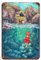 Studio Ghibli Ponyo Kunst - Modernes Retro-Poster, Metallblechschild, Schicke Wanddekoration für Bar, Café, Familie, Garage - 20 x 30 cm